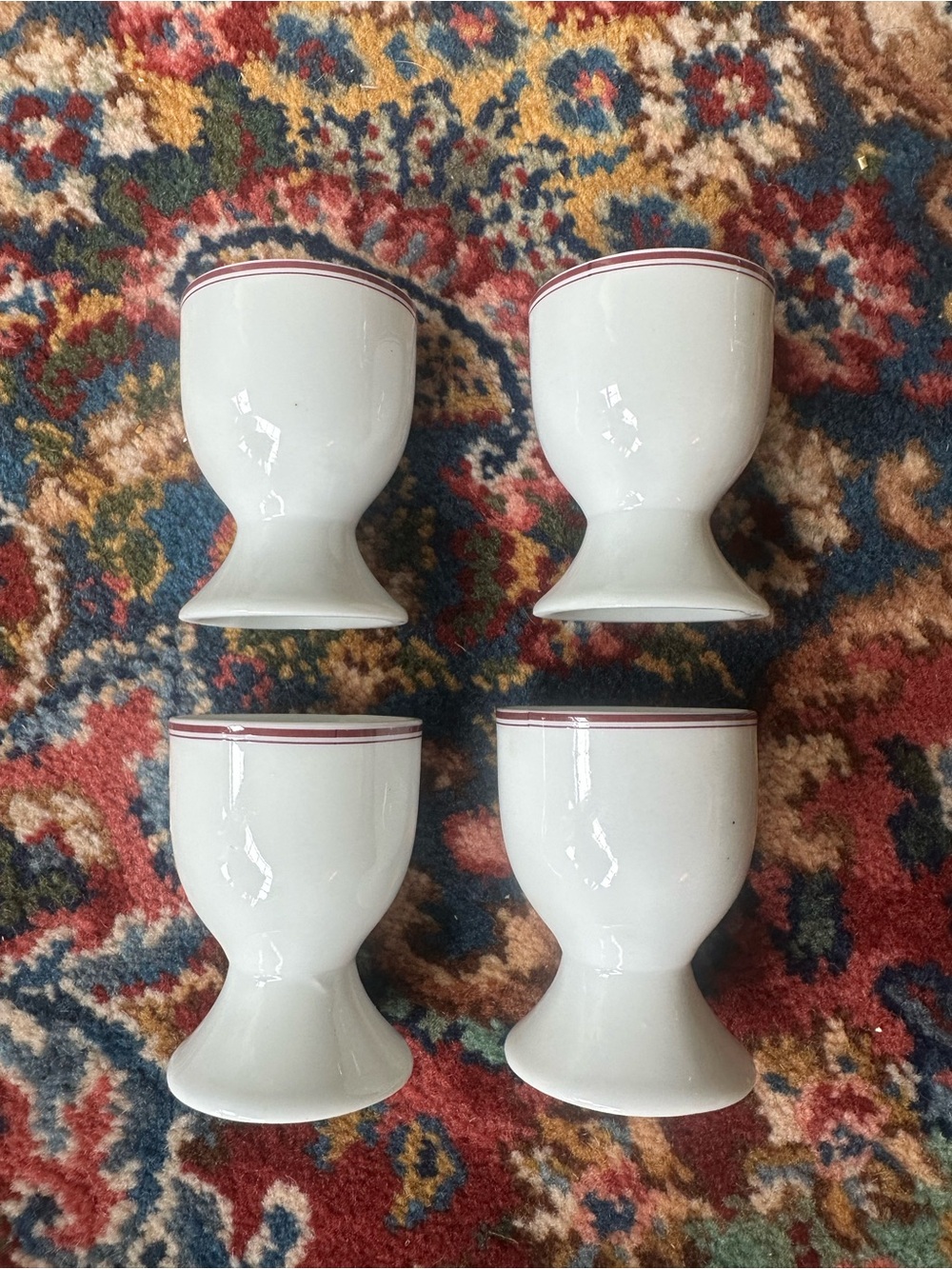 Set of 4 Vintage Egg Cups Made is USSR in 60’s-70’s
